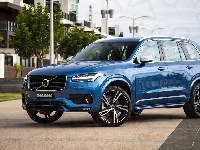 Volvo XC90 T6 R-Design, Niebieskie, 2016