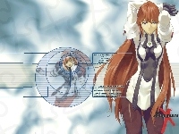 dziewczyna, Xenogears, włosy