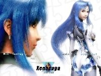 niebieskie, Xenosaga, włosy