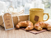 Kubek, Herbata, Rogaliki, Prezent, Zawieszka, Love you Dad, Dzień Ojca, Napis