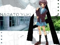 Nagato Yuki, Suzumiya Haruhi No Yuuutsu, niebieska spódniczka
