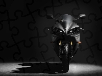 Czarny, Ścigacz, Motor, YZF R1, Yamaha