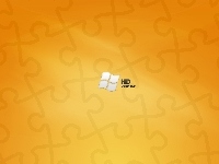 Z, Windowsa, Pomarańczowa, Tapeta, Logo