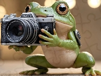 Grafika, Aparat fotograficzny, Żaba