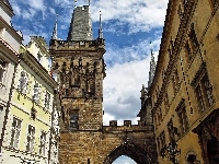 Zabytek, Praga, Most Karola, Domy