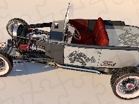 1930, Zabytkowy, Ford Model A, Hot Rod