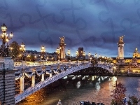 Zabytkowy, Paryż, Francja, Most