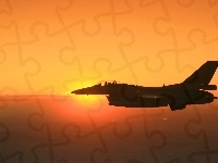 Zachód, F16 Fighting Falcon, Słońca