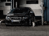 Czarne, Audi, S3, Zaparkowane