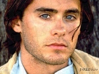 zarost, Jared Leto, niebieskie oczy
