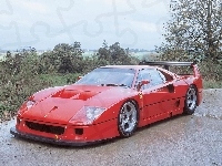 Zderzaka, Ferrari F 40, Dokładka, Deszcz