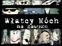 zdjęcia, Wlatcy Moch, bohaterowie, napis