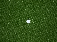 Zielona, Logo, Apple, Tekstura