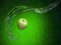 Jabłko, Zielone, Grafika