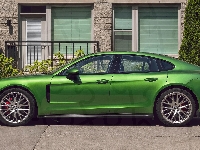 Bok, Zielone, Porsche Panamera S