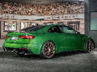Tył, Audi RS5, Zielone, ABT, Bok, Coupe