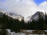 Zimą, Krajobraz, Góry, Tatry