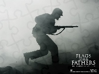 Sztandar chwały, dym, Film, Flags Of Our Fathers, Żołnierz