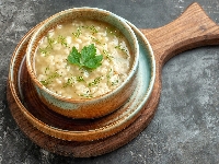 Miska, Zupa, Makaron gwiazdki, Deska