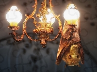 Żyrandol, Lampa, Nietoperz