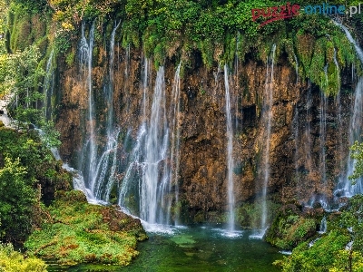 Park Narodowy Jezior Plitwickich, Chorwacja, Plitvice, Wodospad Galowacki Buk