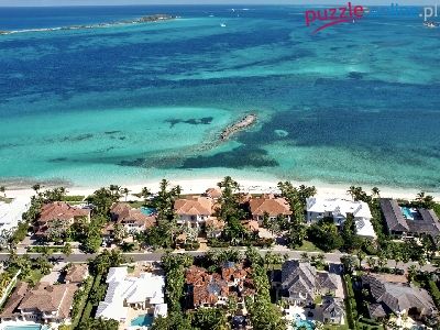 Nassau, Domy, Ocean Atlantycki, Bahamy, Morze, Creek Village, Wyspa New Providence