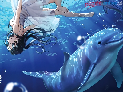 Nagisha, Delfin, Woda, Manga Anime