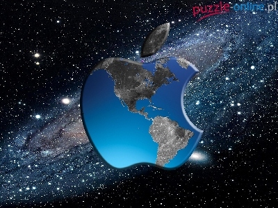 Kosmos, Logo, Apple, Grafika