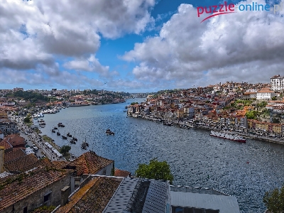 Porto, Rzeka Duero, Domy, Portugalia